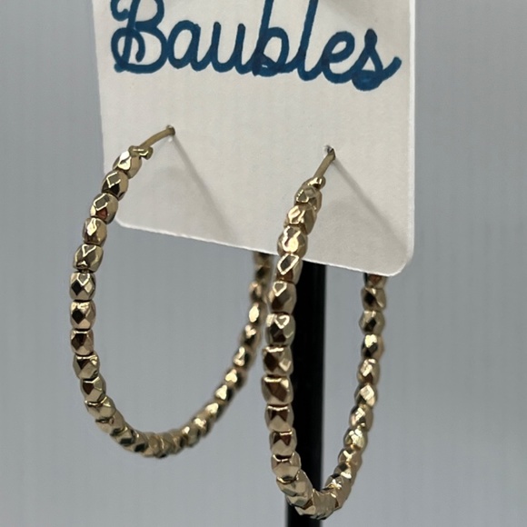 Baubles Hoop Gold Earrings $12 EA or Bundle 3/$20 - Picture 3 of 6
